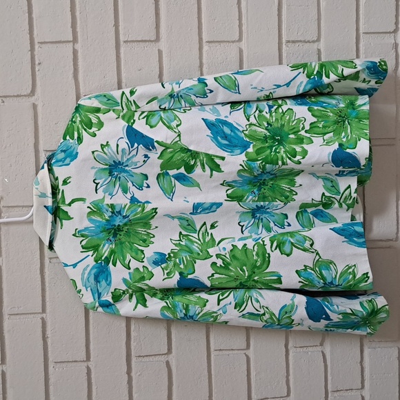 Susan Graver Tropical Vibrant 1 button Lined Jacket. Size 10 - Picture 10 of 11